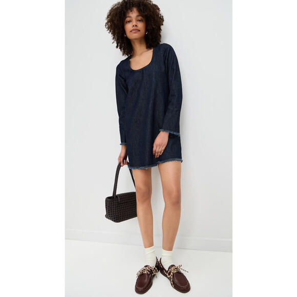 ALIGNE Dresses & Skirts - NWT! ALIGNE Lucas Denim Mini Dress in Indigo Size 4